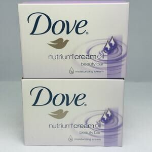 Dove Nutrium Cream Oil Beauty Bar 4.25 oz - Lot of 2‎ Moisturizing New Old Stock